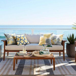 Four Decorative Throw Pillow Case Cover, Yellow